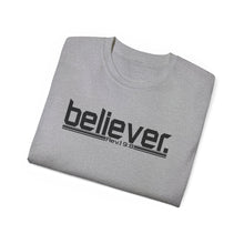 Load image into Gallery viewer, Bold Believer : Heavy Cotton Tee : Black Letters