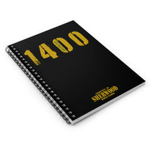 Load image into Gallery viewer, 1400! Spiral Notebook (Black)