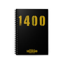 Load image into Gallery viewer, 1400! Spiral Notebook (Black)