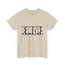 Load image into Gallery viewer, Believer : Heavy Cotton Tee : Black Letters