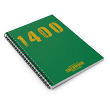 Load image into Gallery viewer, 1400! Spiral Notebook (Green)