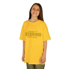Load image into Gallery viewer, Property of Sherwood T-Shirt - Gold Font (Youth Size)
