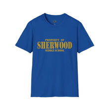 Load image into Gallery viewer, Property of Sherwood T-Shirt - Gold Font (Adult Size)
