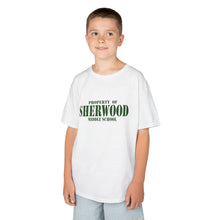 Load image into Gallery viewer, Property of Sherwood Graphic Kids Tee  (Green Text)
