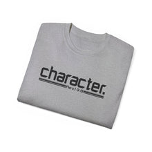 Load image into Gallery viewer, Bold Character : Heavy Cotton Tee : Black Letters
