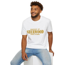 Load image into Gallery viewer, Property of Sherwood T-Shirt - Gold Font (Adult Size)
