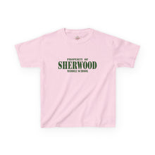 Load image into Gallery viewer, Property of Sherwood Graphic Kids Tee  (Green Text)
