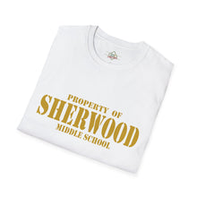 Load image into Gallery viewer, Property of Sherwood T-Shirt - Gold Font (Adult Size)
