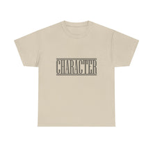 Load image into Gallery viewer, Character : Heavy Cotton Tee : Black Letters
