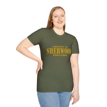 Load image into Gallery viewer, Property of Sherwood T-Shirt - Gold Font (Adult Size)

