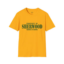 Load image into Gallery viewer, Property of Sherwood T-Shirt - Green Font (Adult Size)
