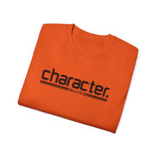 Load image into Gallery viewer, Bold Character : Heavy Cotton Tee : Black Letters
