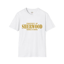 Load image into Gallery viewer, Property of Sherwood T-Shirt - Gold Font (Adult Size)
