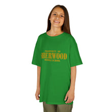 Load image into Gallery viewer, Property of Sherwood T-Shirt - Gold Font (Youth Size)
