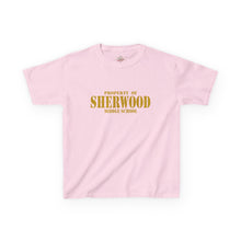 Load image into Gallery viewer, Property of Sherwood T-Shirt - Gold Font (Youth Size)

