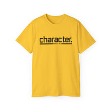 Load image into Gallery viewer, Bold Character : Heavy Cotton Tee : Black Letters
