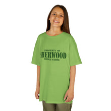 Load image into Gallery viewer, Property of Sherwood Graphic Kids Tee  (Green Text)
