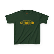 Load image into Gallery viewer, Property of Sherwood T-Shirt - Gold Font (Youth Size)
