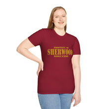 Load image into Gallery viewer, Property of Sherwood T-Shirt - Gold Font (Adult Size)

