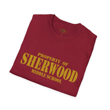 Load image into Gallery viewer, Property of Sherwood T-Shirt - Gold Font (Adult Size)
