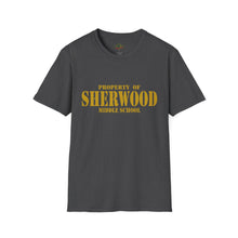 Load image into Gallery viewer, Property of Sherwood T-Shirt - Gold Font (Adult Size)
