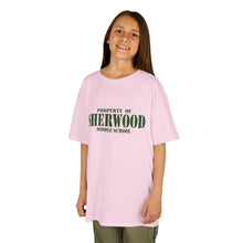 Load image into Gallery viewer, Property of Sherwood Graphic Kids Tee  (Green Text)
