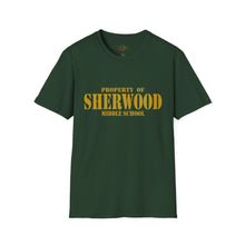 Load image into Gallery viewer, Property of Sherwood T-Shirt - Gold Font (Adult Size)

