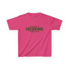 Load image into Gallery viewer, Property of Sherwood Graphic Kids Tee  (Green Text)
