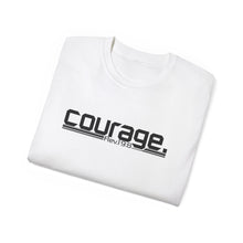 Load image into Gallery viewer, Bold Courage : Heavy Cotton Tee : Black Letters
