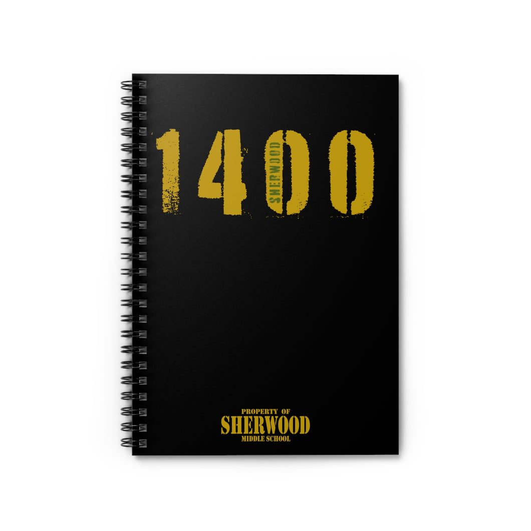 1400! Spiral Notebook (Black)