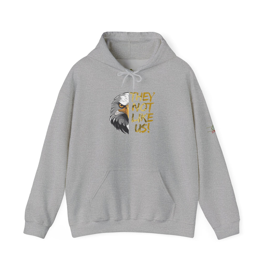 They Not Like Us! Hoodie (Image On Front) (Adult Size)