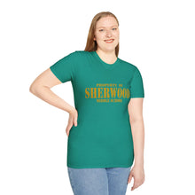 Load image into Gallery viewer, Property of Sherwood T-Shirt - Gold Font (Adult Size)
