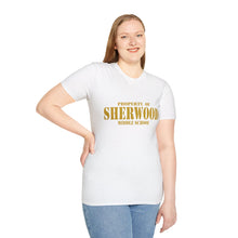 Load image into Gallery viewer, Property of Sherwood T-Shirt - Gold Font (Adult Size)
