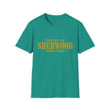 Load image into Gallery viewer, Property of Sherwood T-Shirt - Gold Font (Adult Size)
