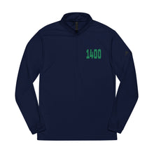 Load image into Gallery viewer, 1400! Green Adidas® Quarter-Zip Pullover
