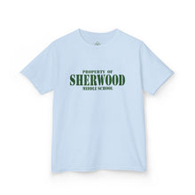Load image into Gallery viewer, Property of Sherwood Graphic Kids Tee  (Green Text)

