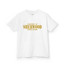 Load image into Gallery viewer, Property of Sherwood T-Shirt - Gold Font (Youth Size)
