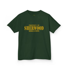 Load image into Gallery viewer, Property of Sherwood T-Shirt - Gold Font (Youth Size)

