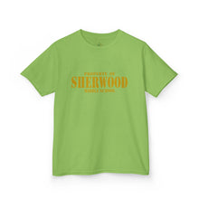 Load image into Gallery viewer, Property of Sherwood T-Shirt - Gold Font (Youth Size)
