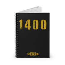 Load image into Gallery viewer, 1400! Spiral Notebook (Black)
