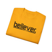 Load image into Gallery viewer, Bold Believer : Heavy Cotton Tee : Black Letters
