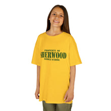 Load image into Gallery viewer, Property of Sherwood Graphic Kids Tee  (Green Text)
