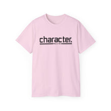 Load image into Gallery viewer, Bold Character : Heavy Cotton Tee : Black Letters
