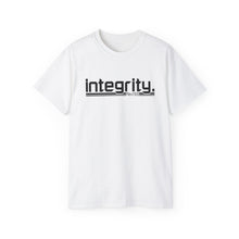 Load image into Gallery viewer, Bold Integrity : Heavy Cotton Tee : Black Letters
