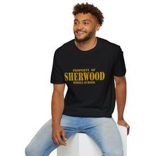 Load image into Gallery viewer, Property of Sherwood T-Shirt - Gold Font (Adult Size)
