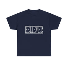 Load image into Gallery viewer, Believer : Heavy Cotton Tee : White Letters
