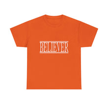 Load image into Gallery viewer, Believer : Heavy Cotton Tee : White Letters
