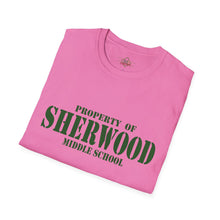 Load image into Gallery viewer, Property of Sherwood T-Shirt - Green Font (Adult Size)

