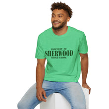 Load image into Gallery viewer, Property of Sherwood T-Shirt - Green Font (Adult Size)
