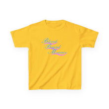 Load image into Gallery viewer, Blessed Beyond Measure : Rev 19:8 : Dark Kids Tee
